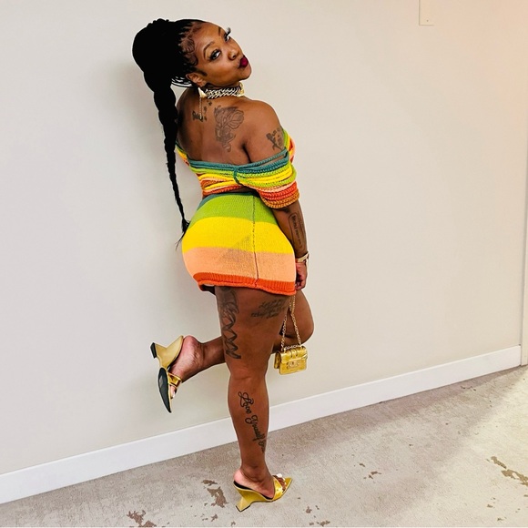 Fashion Nova Dresses & Skirts - Rainbow Crotchet Off Shoulder Skirt Set🌈
